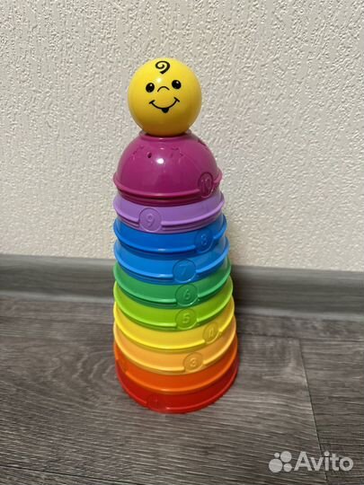 Пирамида Fisher price и лото для малышей