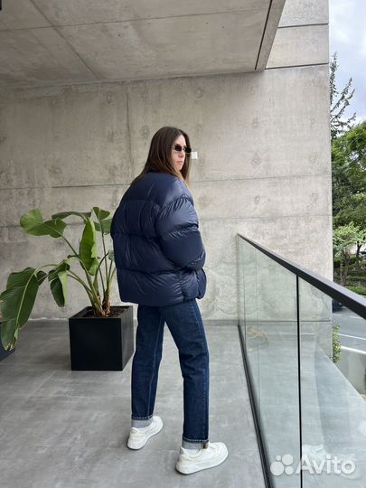 Пуховик hm premium m синий