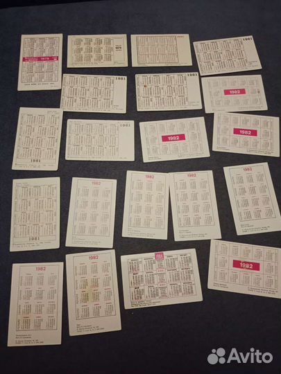 Календарики СССР природа 1978-1984