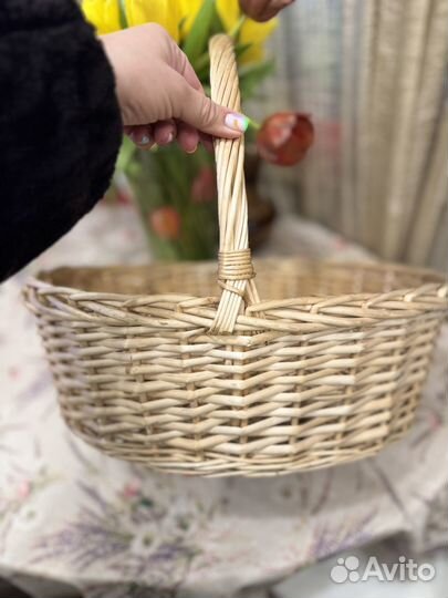 Корзина плетеная для грибов для овощей