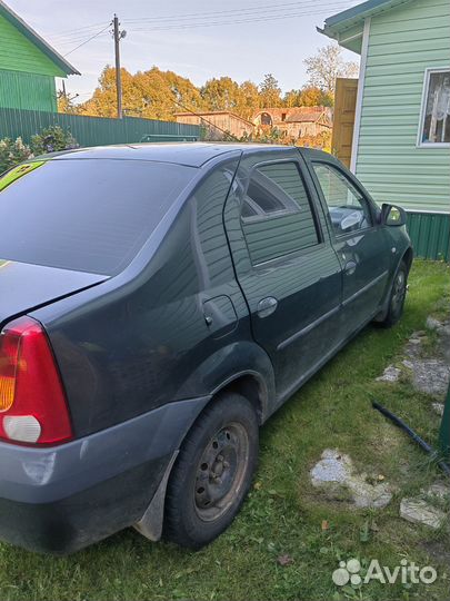 Renault Logan 1.6 МТ, 2009, битый, 155 000 км