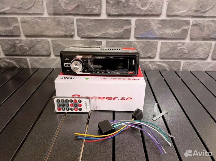 Магнитола Pioneer 1DIN 12в с bluetooth