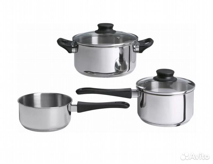 Кастрюля IKEA 3 пр