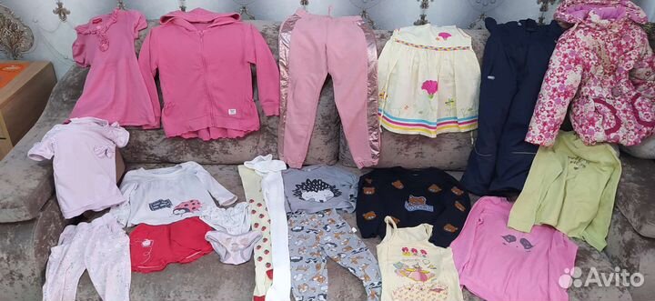 Детские вещи пакетом для девочек 104-128