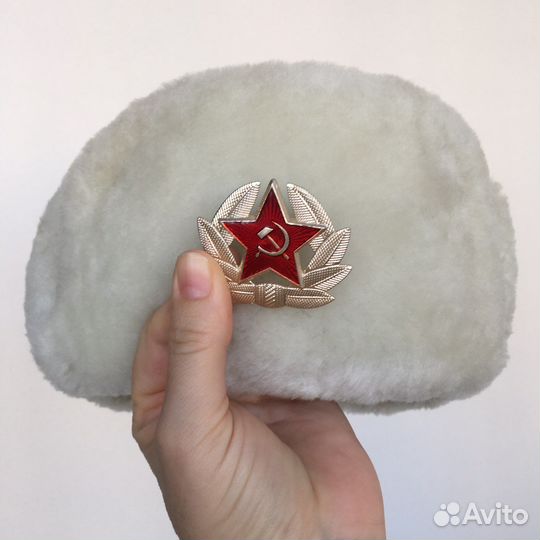 Шапка офицерская ВОВ белая