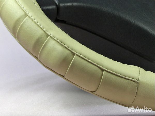 Оплетка для руля Складка M(37-38см) экокожа беж
