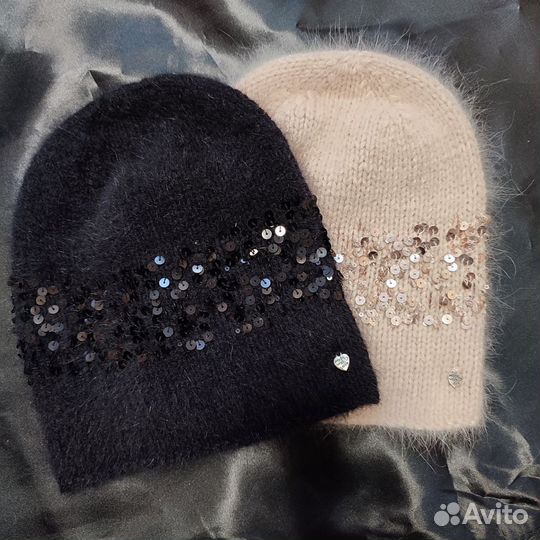 Шапка женская, ручное вязание