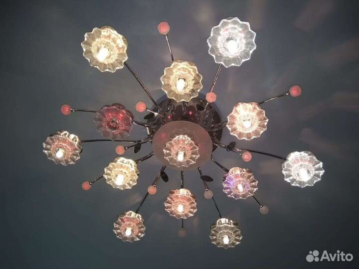 Люстра потолочная бу