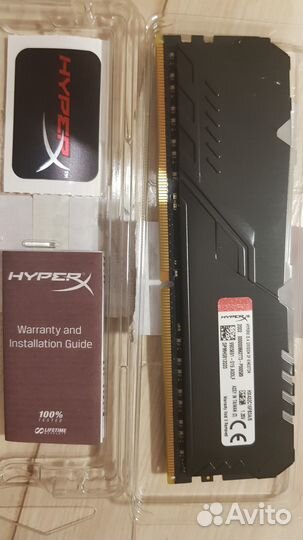 Оперативная память ddr4 hyperx fury 8gb 3200