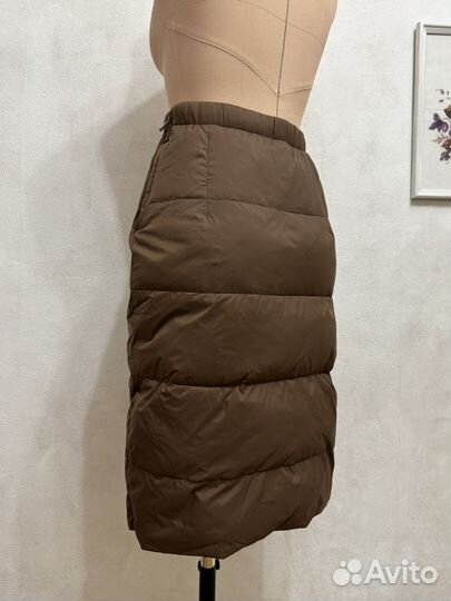 Юбка baon пух перо S коричневая