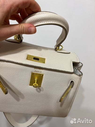 Кожаная молочная hermes kelly