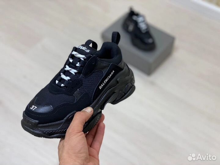 Кроссовки Balenciaga Triple-S Clear Sole Black