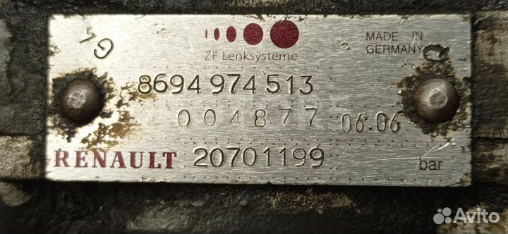 Насос гидроусилителя руля Renault Premium 2005