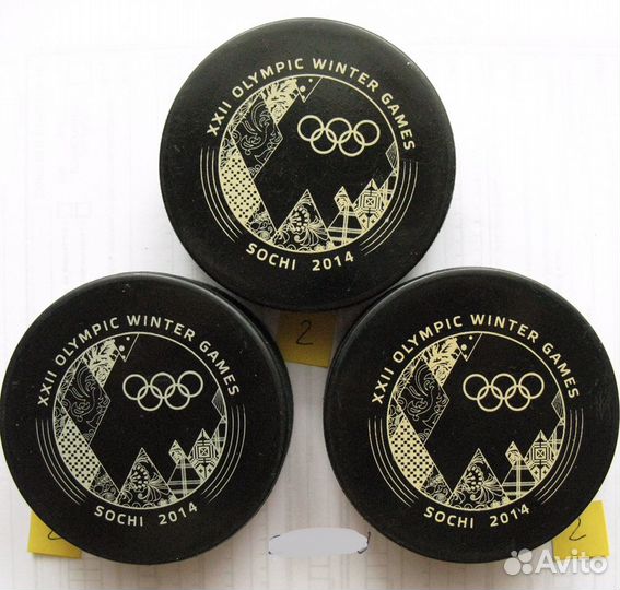 Шайба Сочи 2014 игровая с Олимпиады Sochi 2014 1шт
