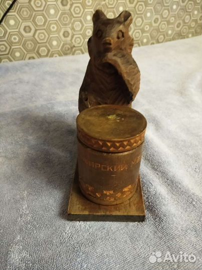Статуэтка медведь башкирский мед СССР сувенир