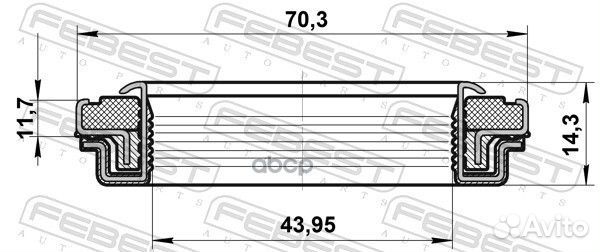 Сальник привода 43.95X70.3X11.7X14.3