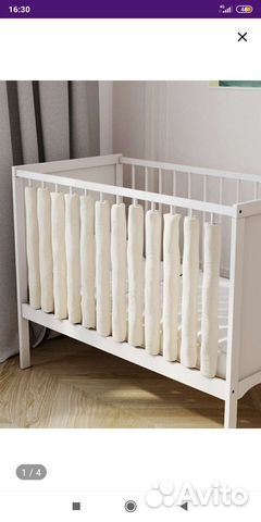 Фэнс бампер (вертикальный бортик в кроватку 12 шт)