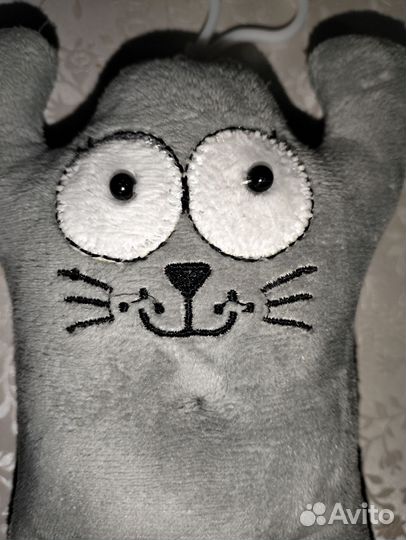 Брелок Кот Саймон тканевый без яиц