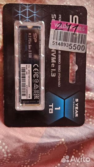 SSD Silicon Power P34A60 1 тб M.2