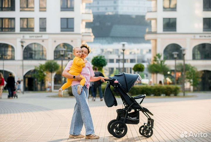 Коляска Bubago Cross Air синий