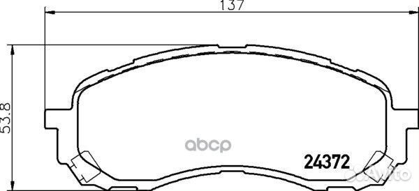 Колодки тормозные дисковые перед (PF-7493)