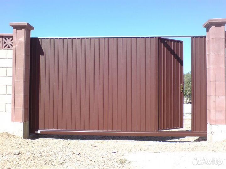 Откатные ворота под ключ