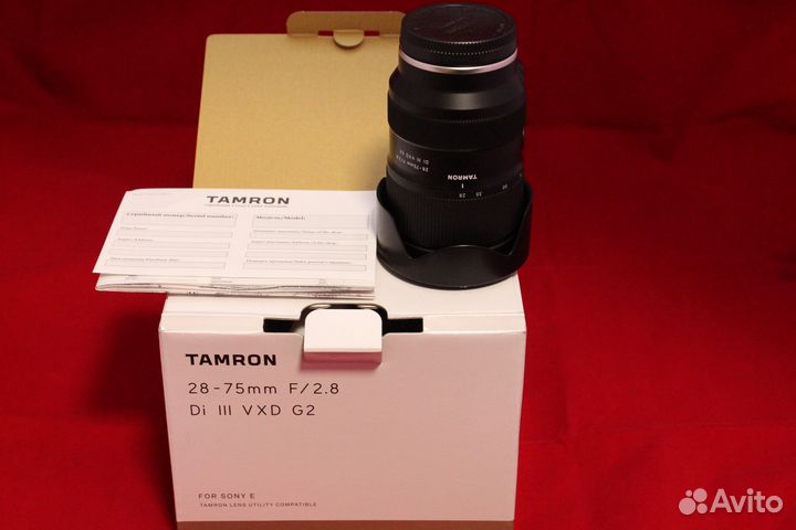 Tamron 28-75 F/2.8 III VXD G2 for Sоny Новый