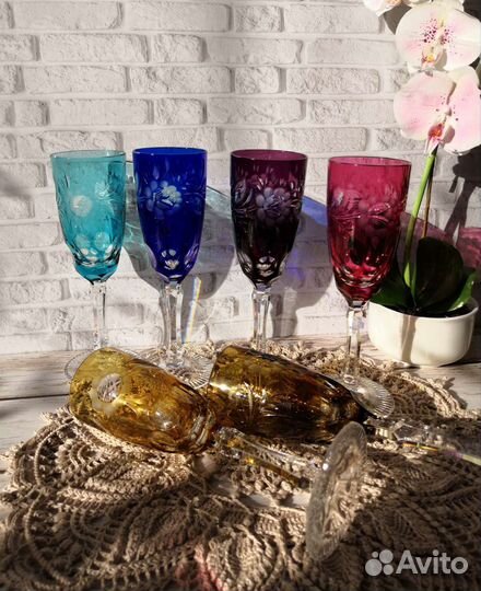 Цветной хрусталь немецкий накладной