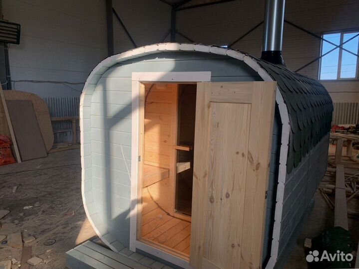 Баня-бочка квадро в наличии