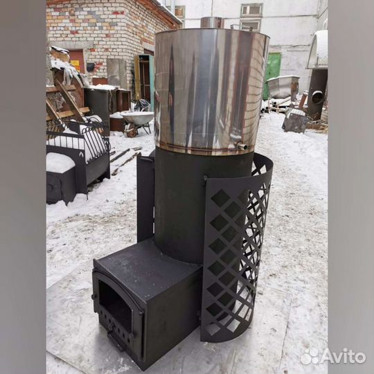 Печь для бани Вертикаль Сетка