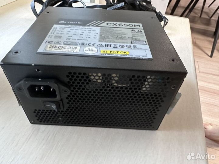 Блок питания молульный 650w corsair cx650m
