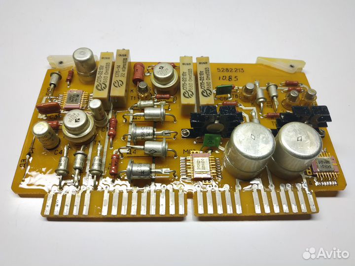 Платы с радиодеталями, лот 4шт