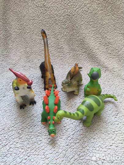 Детские игрушки пакетом Динозавры Животные Машины