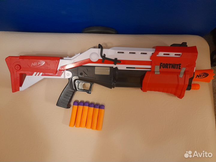 Бластер nerf фортнайт дробовик hasbro