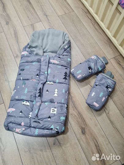 Конверт с Варежка и на коляску, санки