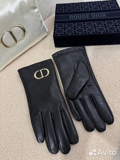 Кожаные перчатки Christian Dior