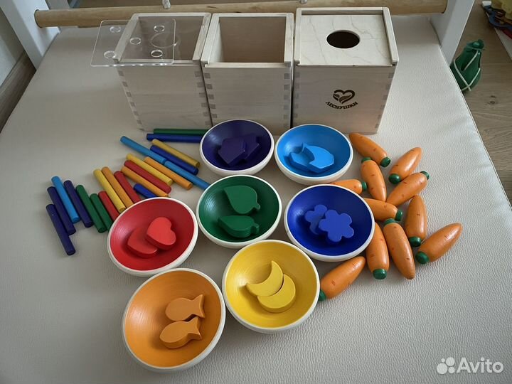 Деревянные игрушки для малышей