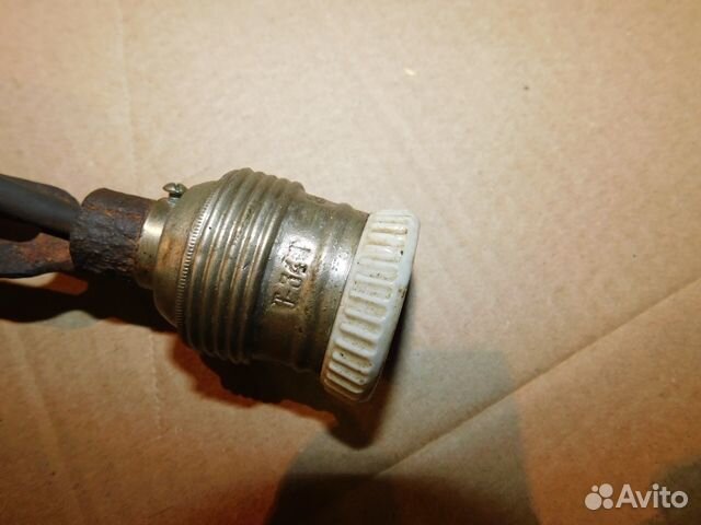 Старинный,фарфоровый электро-патрон СССР, клейма