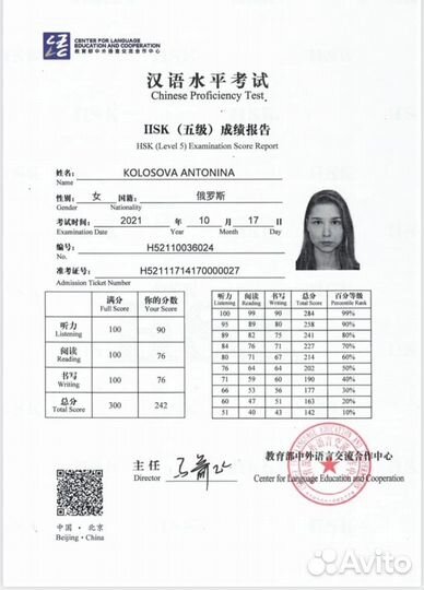 Преподаватель китайского языка с опытом