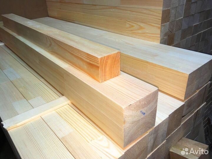 Брус сосна камерной сушки 90х140х6000мм, строганны