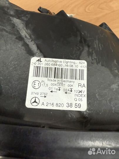 Фара правая Mercedes W216 CL рест