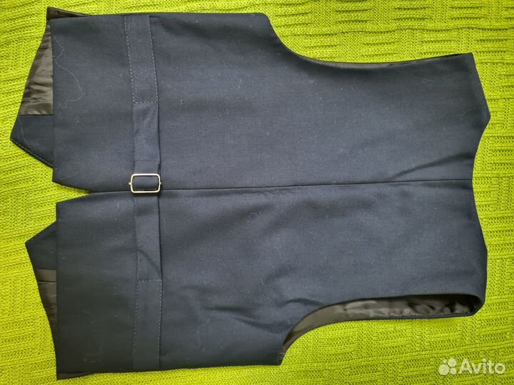 Жилетка для мальчика школьная синяя 122/56