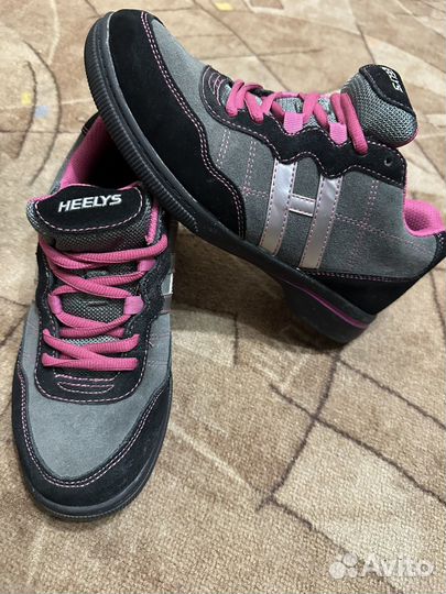 Роликовые кроссовки 38, с колесиком