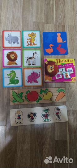 Вкладыши пазлы