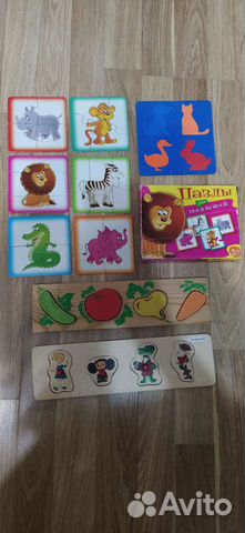 Вкладыши пазлы