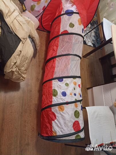 Детская игровая палатка с тоннелем