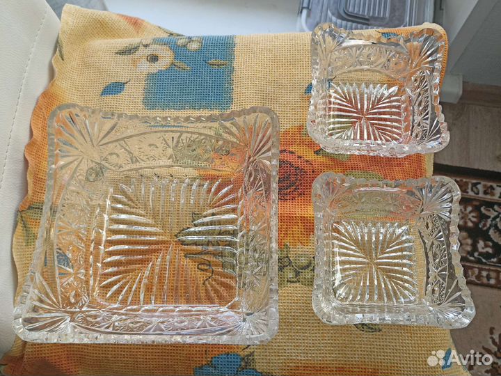 Набор Салатников из3 пр. Огромная фруктовая ваза