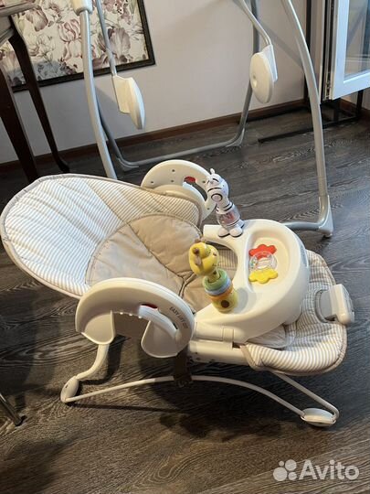 Детские электронные качели Graco Swing Bounce 2в1