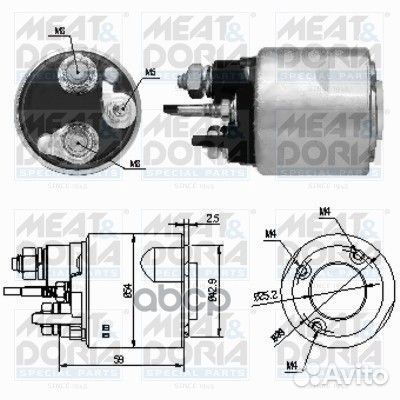 Втягивающее реле стартера 46159 meat & doria