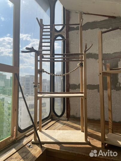 Клетка для попугая и жердочки